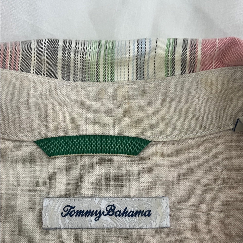 Tommy Bahama Multicolor Striped Men's Shirt Large - Picture 8 of 12